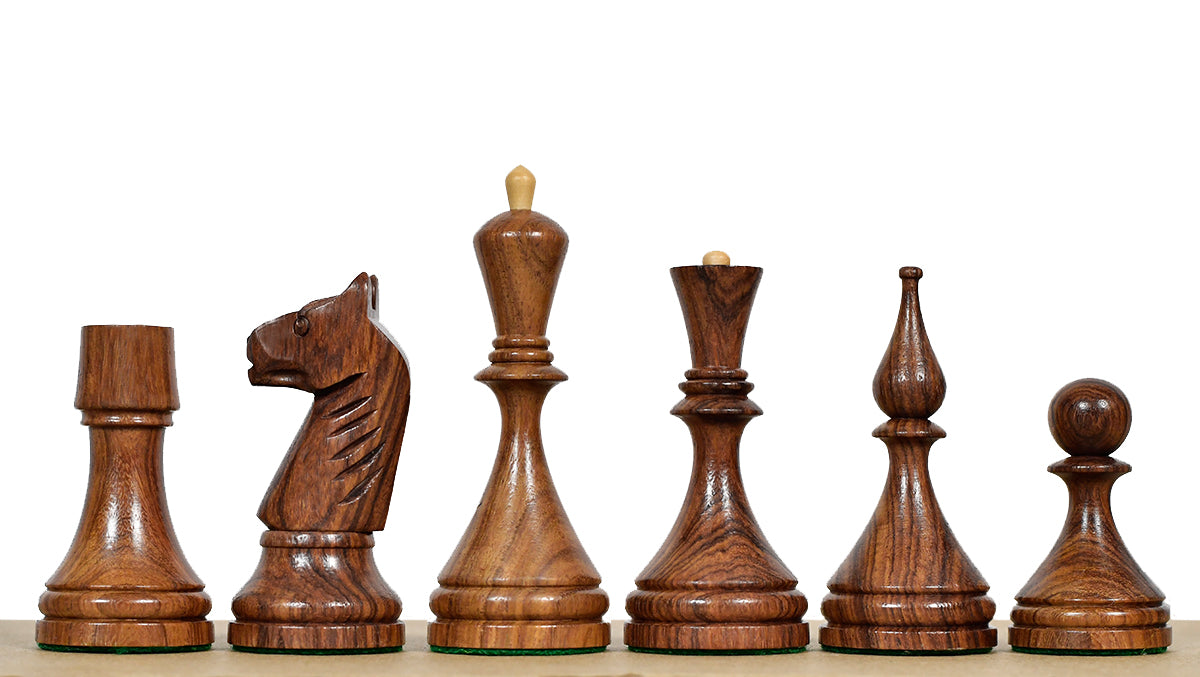 1961 Soviet Championship Baku Chess Pieces in Sheesham / Box wood - 4" King