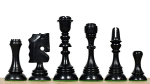 Historic 1929 Barcelona "Joc Catalan" Chess Pieces in Ebony & Boxwood - 4.3" King