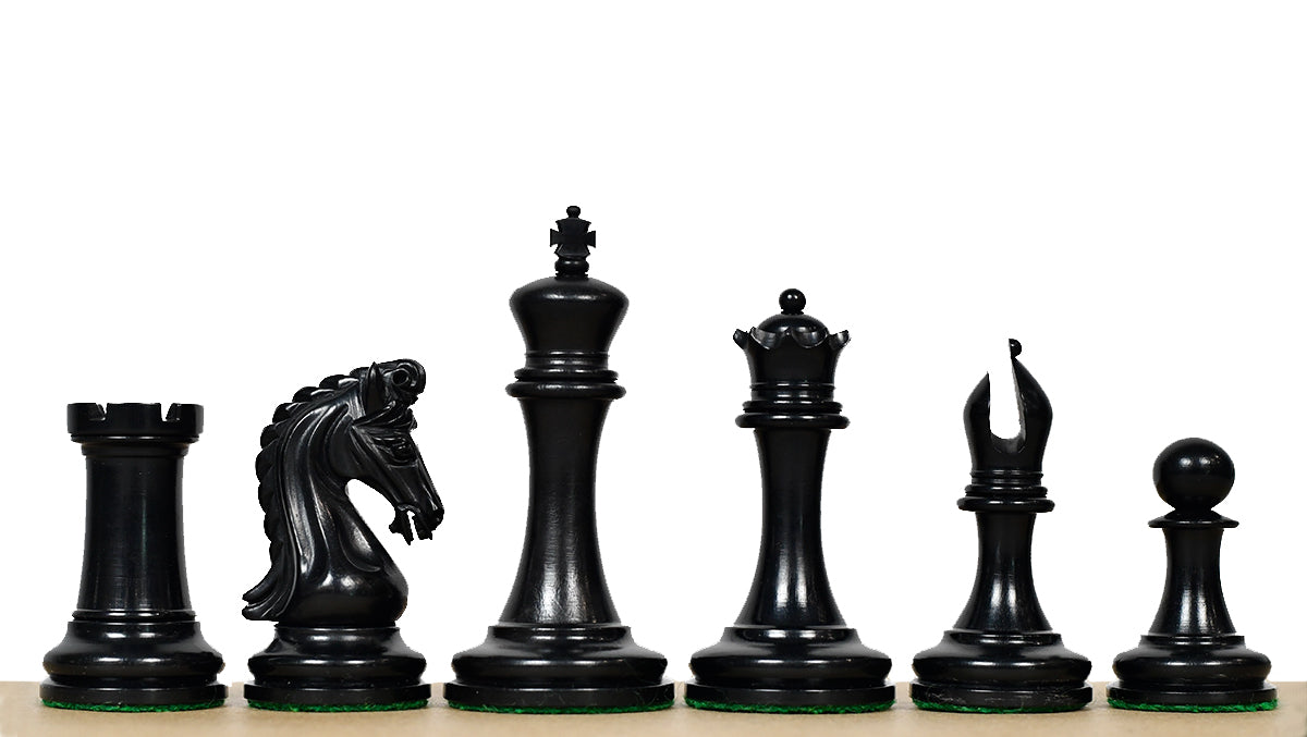 The Imperial Collector Series (Sinquefield Cup 2014) Chess Pieces V2.0 in Ebony Wood & Box Wood - 3.75" King