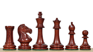 The GM Blitz Edition Staunton Series Chess Pieces in Bud Rosewood & Box Wood - 3.75" King