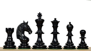 The Monarch’s Gambit Handcrafted Luxury Chess Pieces – in Ebony & Boxwood 4.4" King