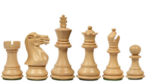 The Classic 101 Staunton Series Club Size Weighted Chess Pieces in Bud Rosewood & BoxWood - 3.0" King