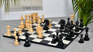 Wild Stallion Luxury Chess Pieces in Ebony & Boxwood - 4.4" King