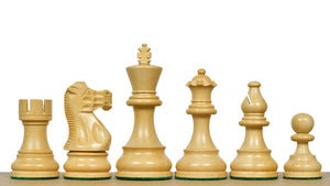Smokey Staunton Series Chess Pieces in Sheesham & Boxwood - 3.8" King