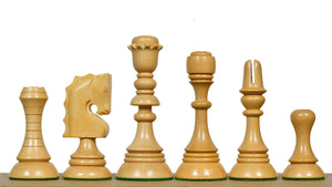 Historic 1929 Barcelona "Joc Catalan" Chess Pieces in Ebony & Boxwood - 4.3" King