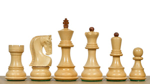 1959 World Chess Championship Old Russian Zagreb Chess Pieces - Sheesham Wood & Boxwood - 3.8" King