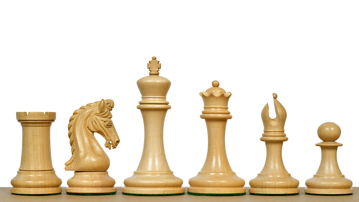 The Imperial Collector Series (Sinquefield Cup 2014) Chess Pieces V2.0 in Ebony Wood & Box Wood - 3.75" King