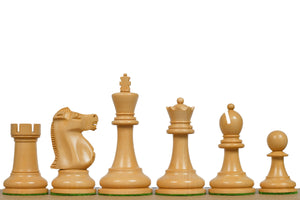 1972 Fischer Spassky Staunton Pattern Chess Pieces V2.0 in Sheesham Wood & Boxwood - 3.75" King