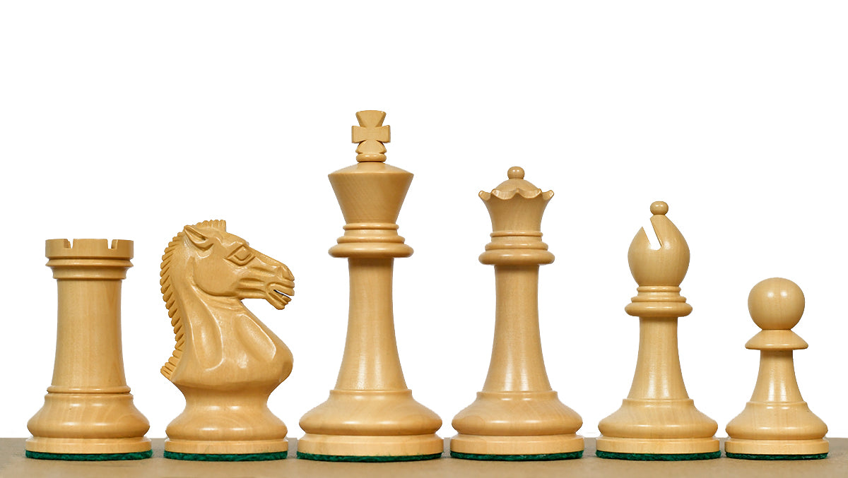 The GM Blitz Edition Staunton Series Chess Pieces in Bud Rosewood & Box Wood - 3.75" King