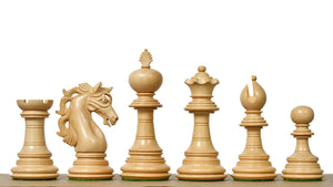 American Adios Series Luxury Chess Pieces in Ebony / Boxwood - 4.4" King