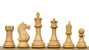 Fierce Knight (The Queen's Gambit) Staunton Series Chess Pieces in Bud Rosewood & Box Wood - 4.0" King