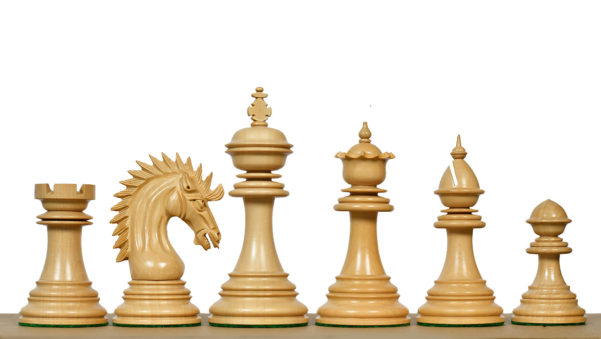 Ferocious Elite Series Chess Pieces in Ebony / Boxwood - 4.45" King