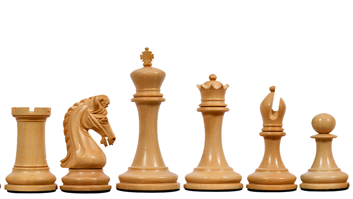 The Imperial Collector Series (Sinquefield Cup 2014) Chess Pieces V2.0 in Ebony Wood & Box Wood - 3.75" King