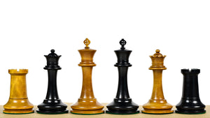 Nathaniel Cooke 1849 Staunton Chess Pieces – 4.5” King | Collector’s Ebony & Boxwood