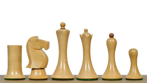 Minimalist Soviet-Style Chess Pieces In Sheesham & Boxwood - 3.7” King