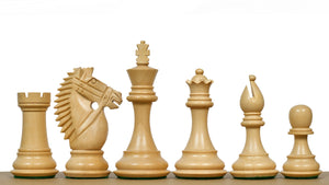 The Bridle Knight Series Wooden Chess Pieces in Indian Rosewood & Box Wood - 4.1" King