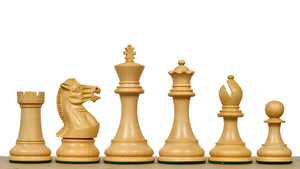 Pro Staunton Series Tournament Weighted Chess Pieces in Indian Rosewood and Boxwood - 3.8" King