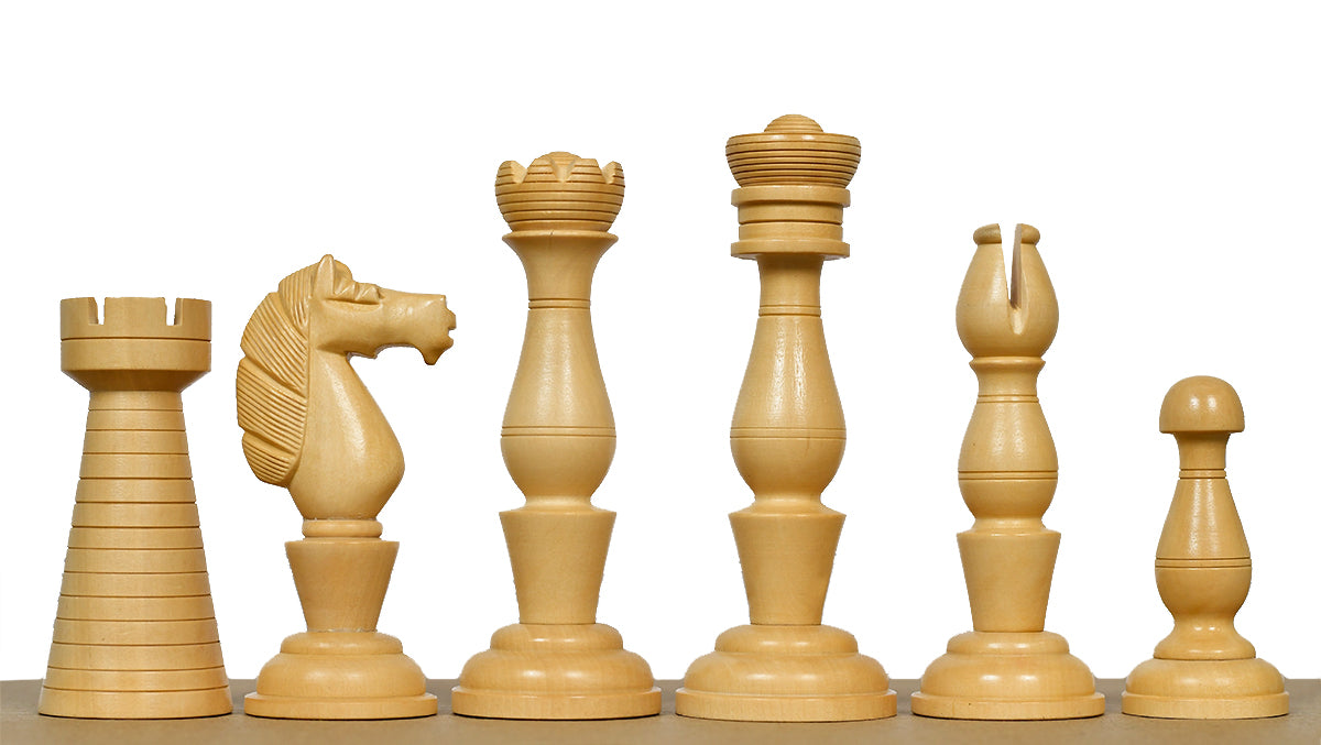 The Grand Divan Chess Pieces from the Famous Simpson's-in-the-Strand in Ebony & Boxwood - 4.2" King