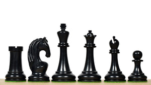 1963-66 Piatigorsky Cup Chess Pieces Ebony & Antiqued Boxwood 4.2"- King