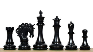 The Pegasus Series Artisan Staunton Chess Pieces version 2.0 in Ebony / Boxwood - 4.6" King
