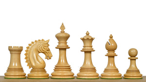 California Chrome Staunton Series Luxury Chess Pieces Version 2.0 in Ebony / Boxwood - 4.25" King