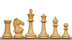 GM Blitz Edition Staunton Series Chess Pieces in Ebony Wood & Natural Boxwood - 3.75" King