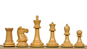 Vintage 1915-1925 Nimzovich Staunton Chess Pieces in Ebony & Boxwood – 3.75" King with King’s Side Marking – 1366g – Pieces Only