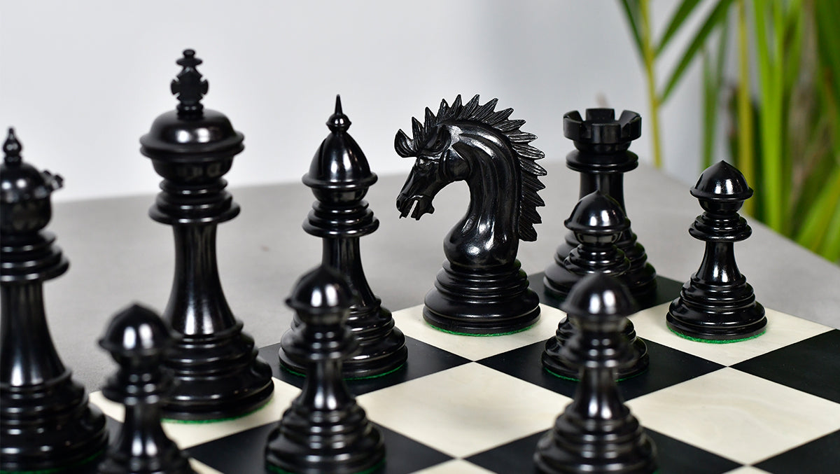 Ferocious Elite Series Chess Pieces in Ebony / Boxwood - 4.45" King