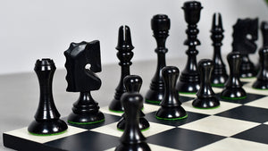 Historic 1929 Barcelona "Joc Catalan" Chess Pieces in Ebony & Boxwood - 4.3" King