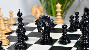 St. Petersburg Artisan Series Luxury Chess Pieces in Ebony / Boxwood - 4.3" King | Weight - 1934 Grams