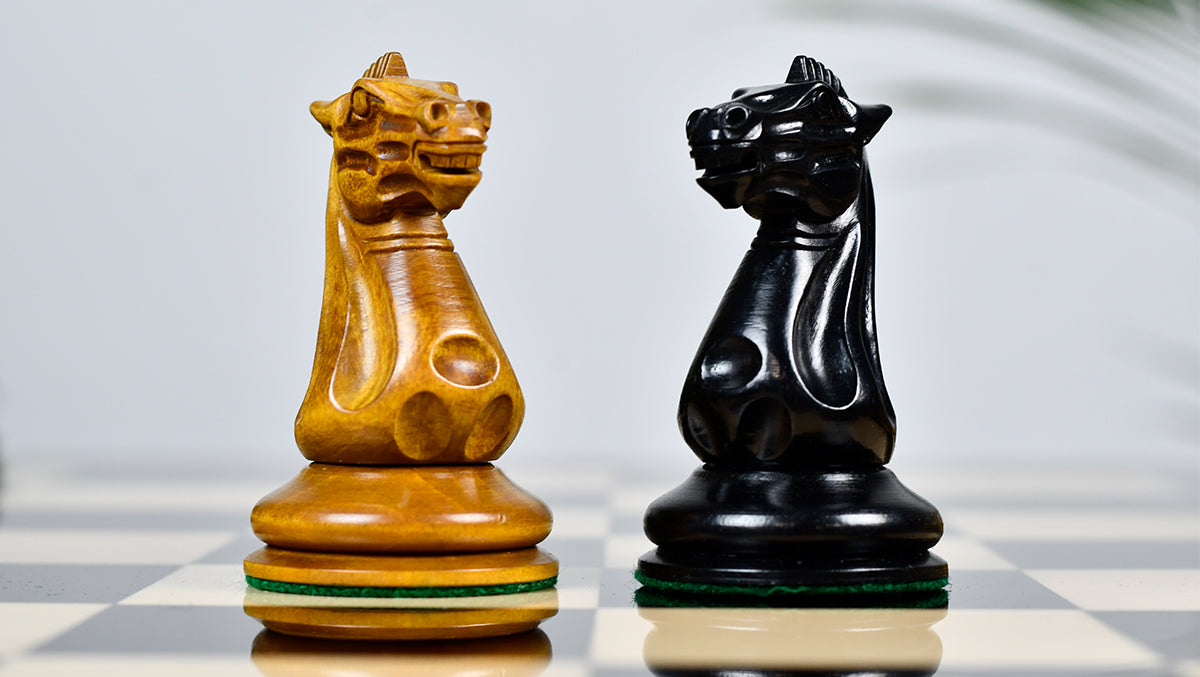 Nathaniel Cooke 1849 Staunton Chess Pieces – 4.5” King | Collector’s Ebony & Boxwood