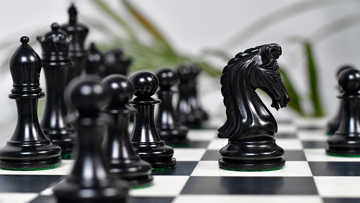 The Imperial Collector Series (Sinquefield Cup 2014) Chess Pieces V2.0 in Ebony Wood & Box Wood - 3.75" King