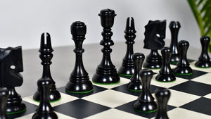 Historic 1929 Barcelona "Joc Catalan" Chess Pieces in Ebony & Boxwood - 4.3" King