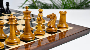 Nathaniel Cooke 1849 Staunton Chess Pieces – 4.5” King | Collector’s Ebony & Boxwood
