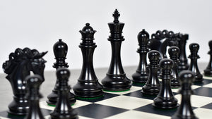 The Pegasus Series Artisan Staunton Chess Pieces version 2.0 in Ebony / Boxwood - 4.6" King