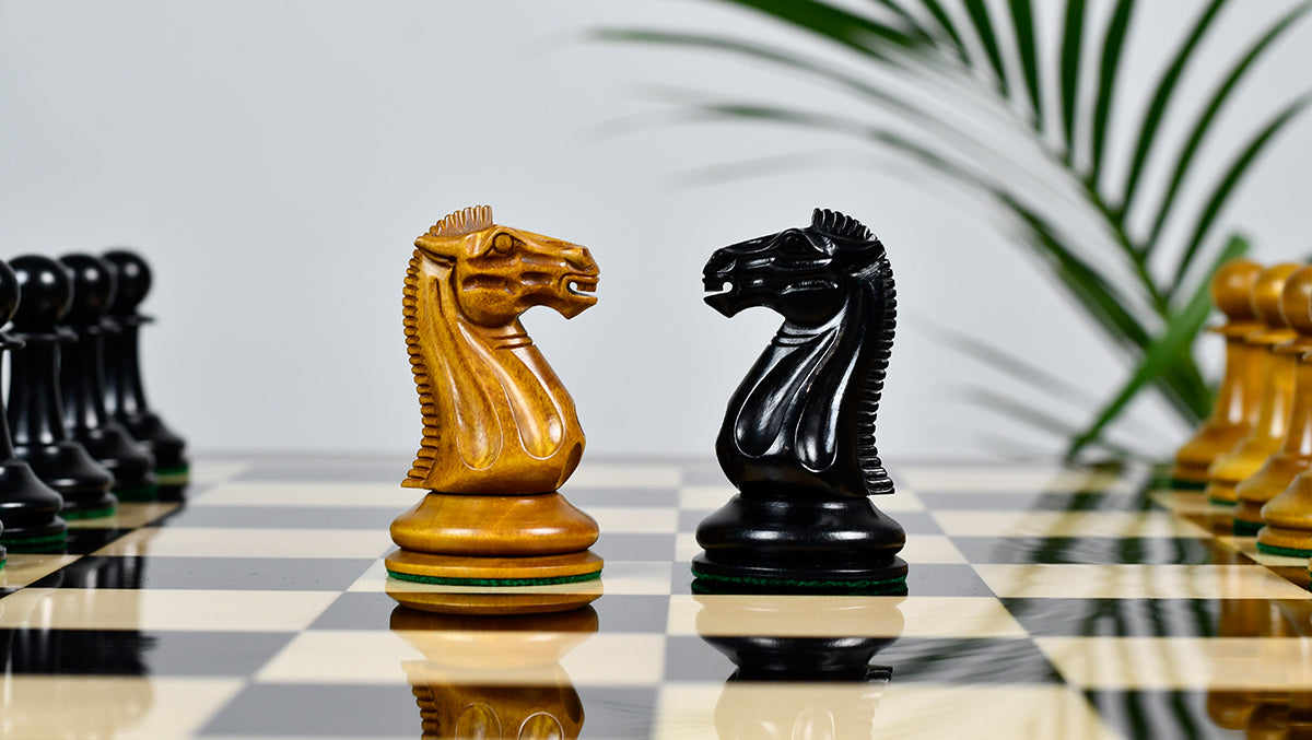Nathaniel Cooke 1849 Staunton Chess Pieces – 4.5” King | Collector’s Ebony & Boxwood