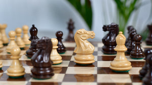 Collector Series Wooden Staunton Chess Pieces in Sheesham & Boxwood - 2.6" King - Best Seller
