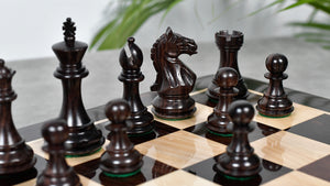 Fierce Knight (The Queen's Gambit) Staunton Wooden Chess Pieces in Indian Rosewood & Box Wood - 3.5" King