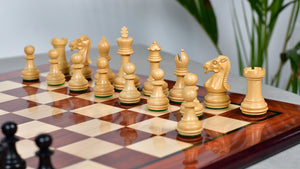 Laughing Knight Staunton Series Chess Pieces in Ebonized & Boxwood - 3.0" King