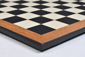 21" Tournament Wooden Chess Board in Ebony & Maple Look with Epoxy Matte Finish – 55mm Squares