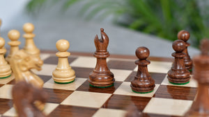 3.0'' Laughing Knight Staunton Chess Set- Chess Pieces Only - Weighted Sheesham Wood