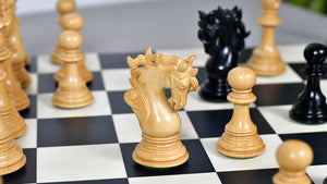 Viking Series Triple Weighted Staunton Luxury Chess Pieces – Handcrafted Ebony & Boxwood, 4.4” King