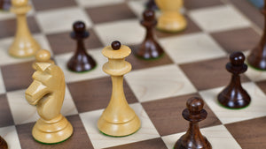 1950s' Soviet Russian (Queen' Gambit Series) Latvian Chess Pieces in Sheesham & Natural Boxwood - 4.1" King