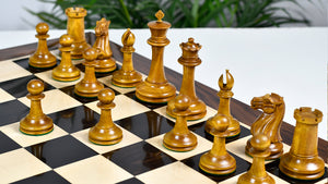 Nathaniel Cooke 1849 Staunton Chess Pieces – 4.5” King | Collector’s Ebony & Boxwood