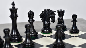 The Pegasus Series Artisan Staunton Chess Pieces version 2.0 in Ebony / Boxwood - 4.6" King