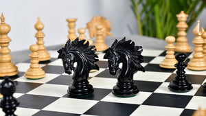 St. Petersburg Artisan Series Luxury Chess Pieces in Ebony / Boxwood - 4.3" King | Weight - 1934 Grams