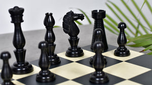 The Grand Divan Chess Pieces from the Famous Simpson's-in-the-Strand in Ebony & Boxwood - 4.2" King