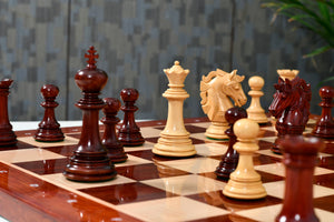 The Crown Heritage Series – A Regal Collection of Luxury Chess Pieces in Bud Rosewood & Natural Boxwood 4.3” King