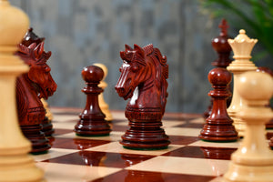 The Crown Heritage Series – A Regal Collection of Luxury Chess Pieces in Bud Rosewood & Natural Boxwood 4.3” King