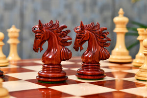 Arabian Knight Series Artisan Luxury Chess Pieces in Bud Rosewood & Boxwood - 4.2" King